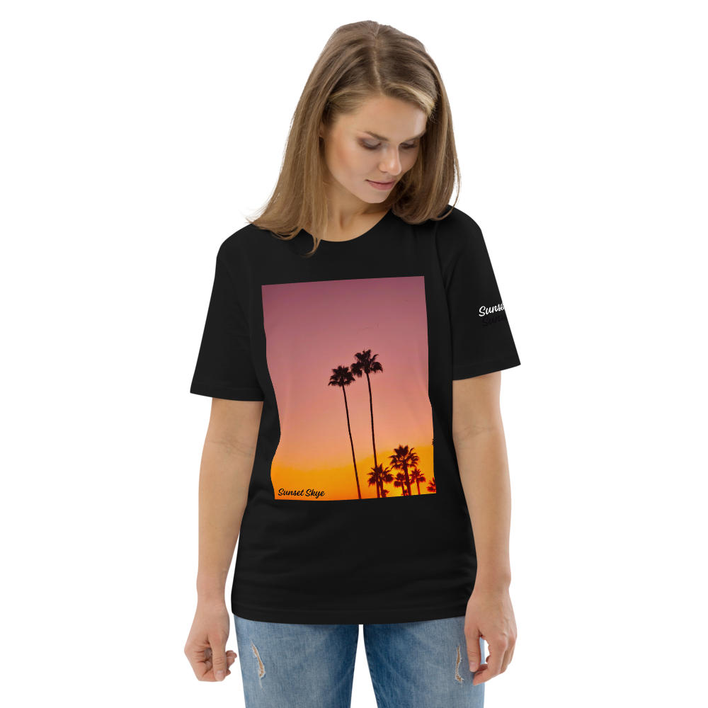 Pink Palms Unisex Organic Cotton T-shirt