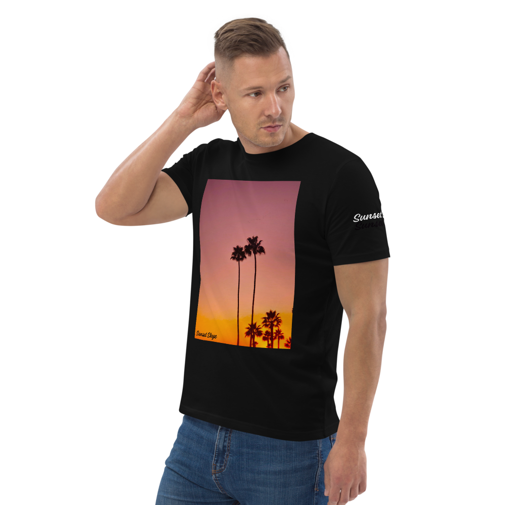 Pink Palms Unisex Organic Cotton T-shirt