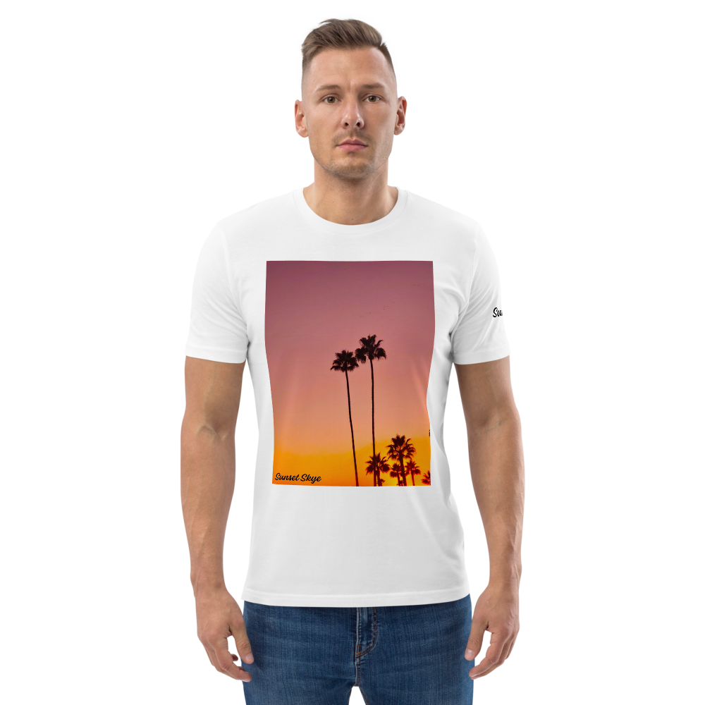 Pink Palms Unisex Organic Cotton T-shirt