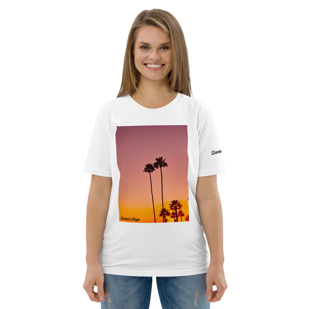 Pink Palms Unisex Organic Cotton T-shirt