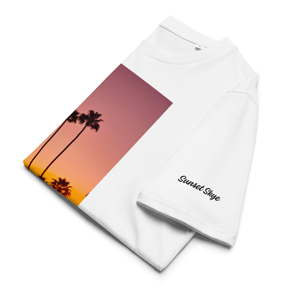 Pink Palms Unisex Organic Cotton T-shirt
