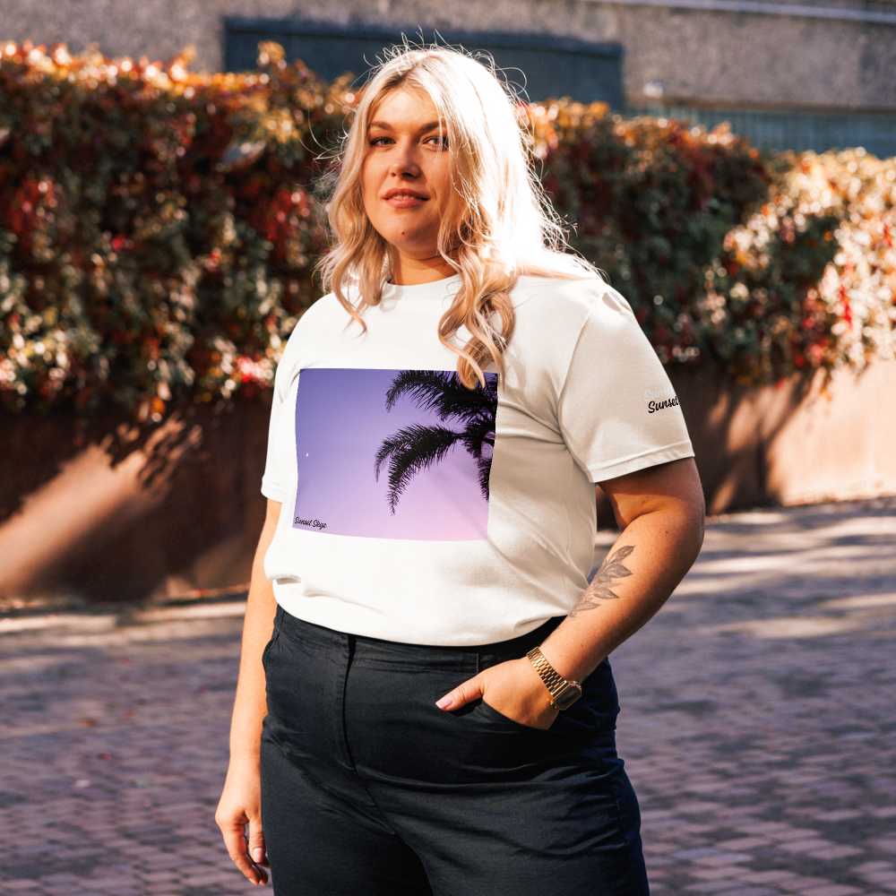Moony Palm Unisex Organic Cotton T-shirt