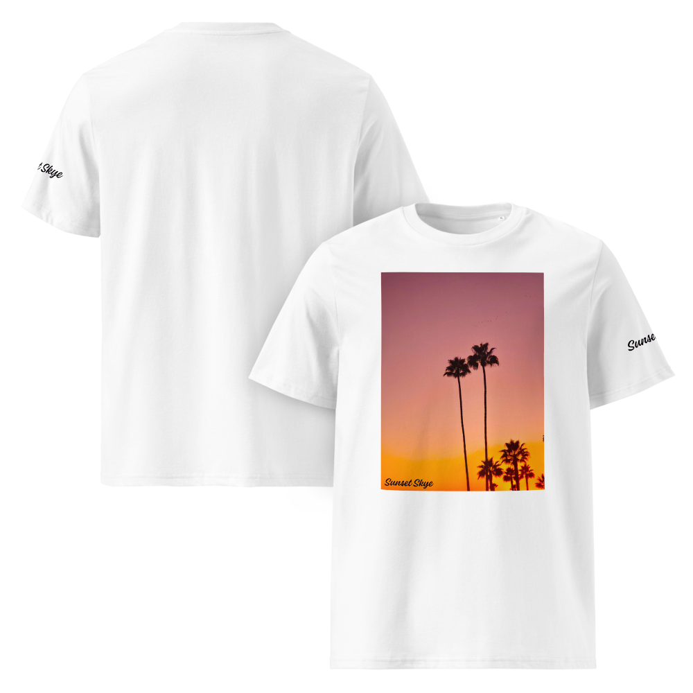 Pink Palms Unisex Organic Cotton T-shirt