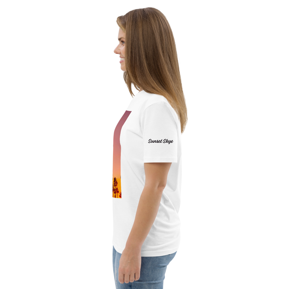 Pink Palms Unisex Organic Cotton T-shirt