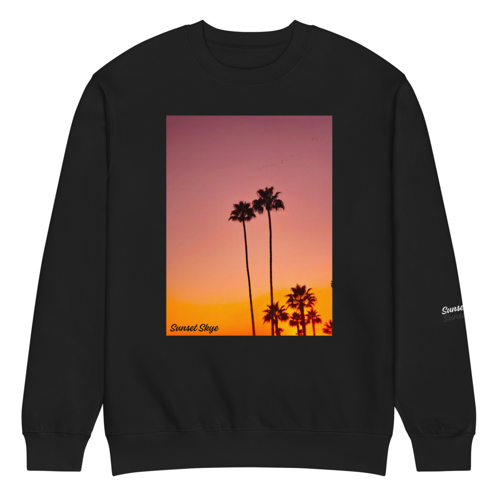 Pink Palms Premium Crew Neck Sweatshirt