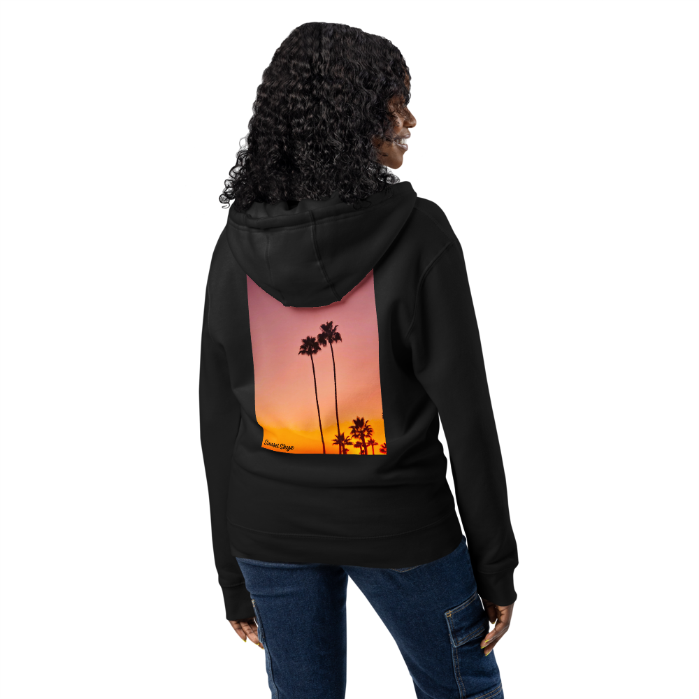 Pink Palms Premium Full Zip Hoodie