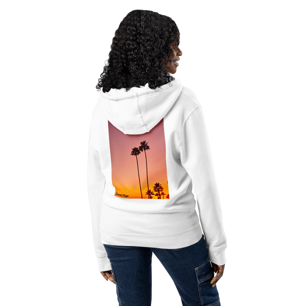 Pink Palms Premium Full Zip Hoodie