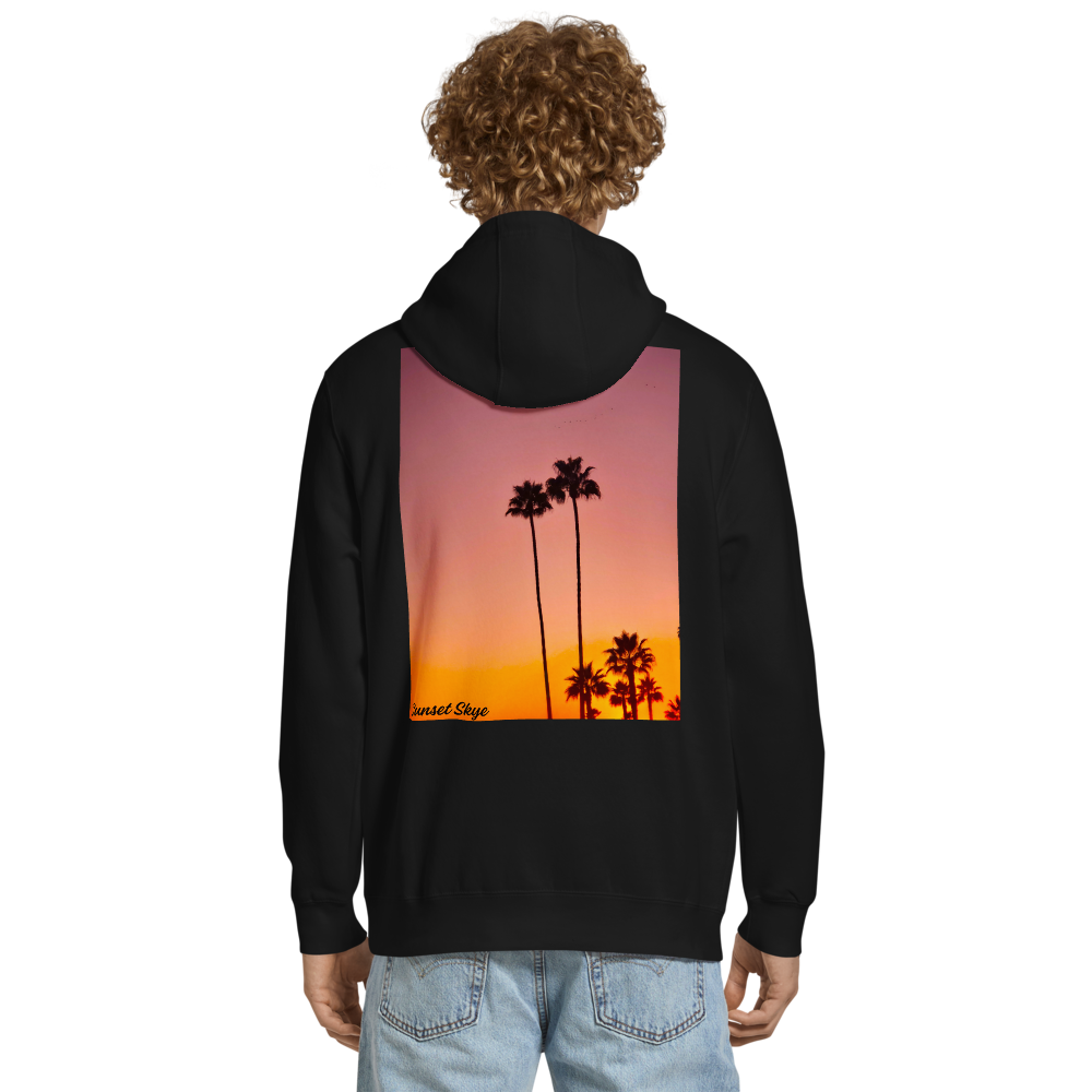 Pink Palms Back Signature Hoodie