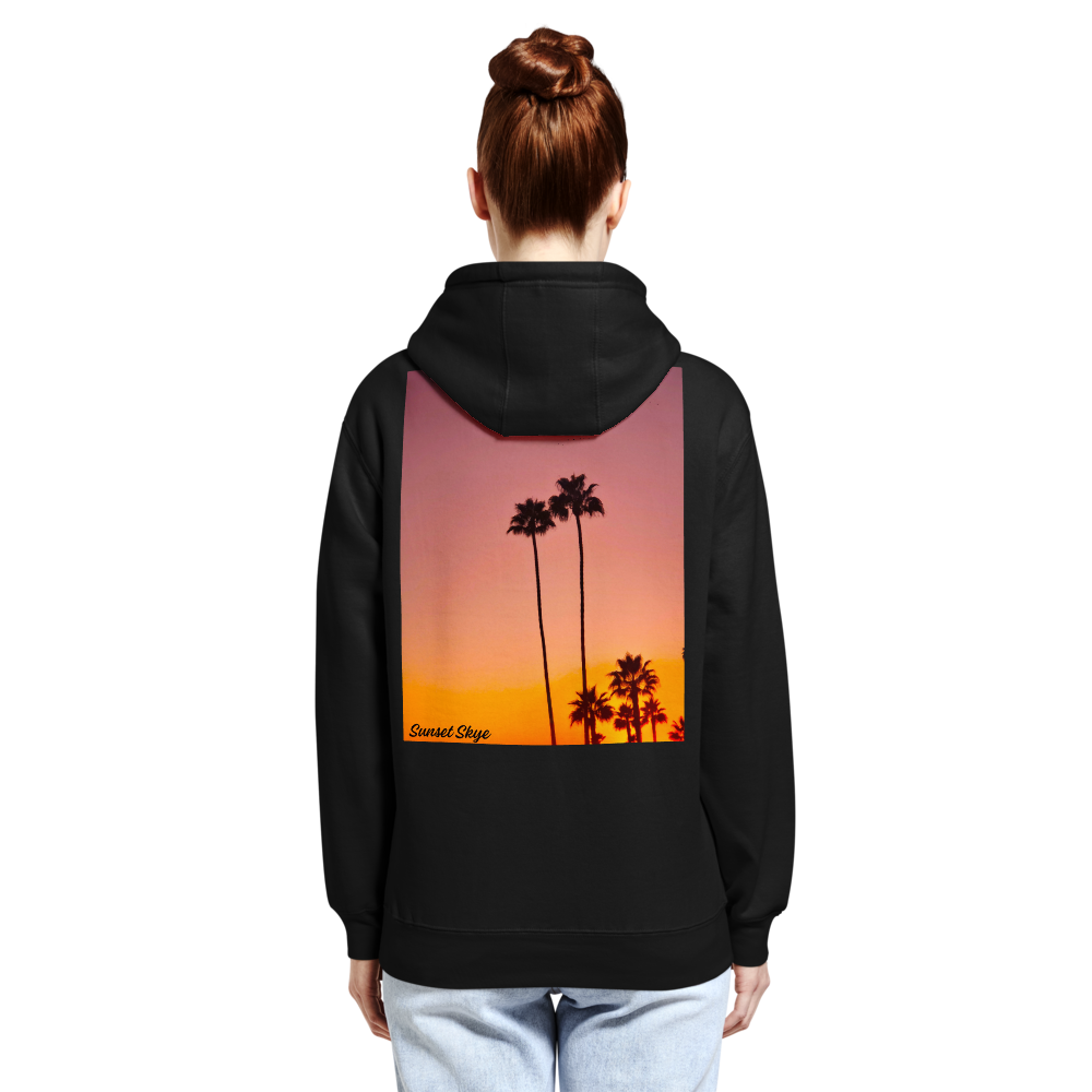 Pink Palms Back Signature Hoodie