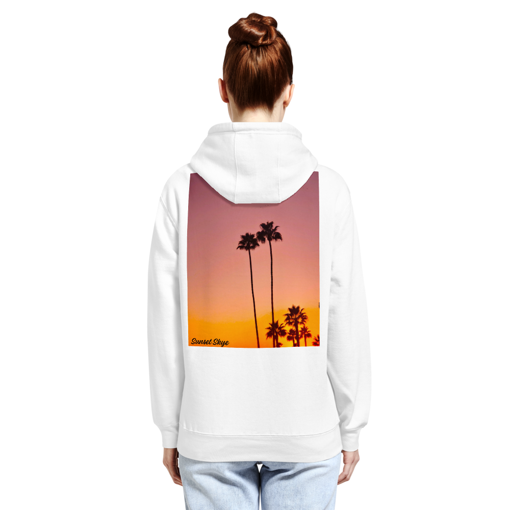 Pink Palms Back Signature Hoodie