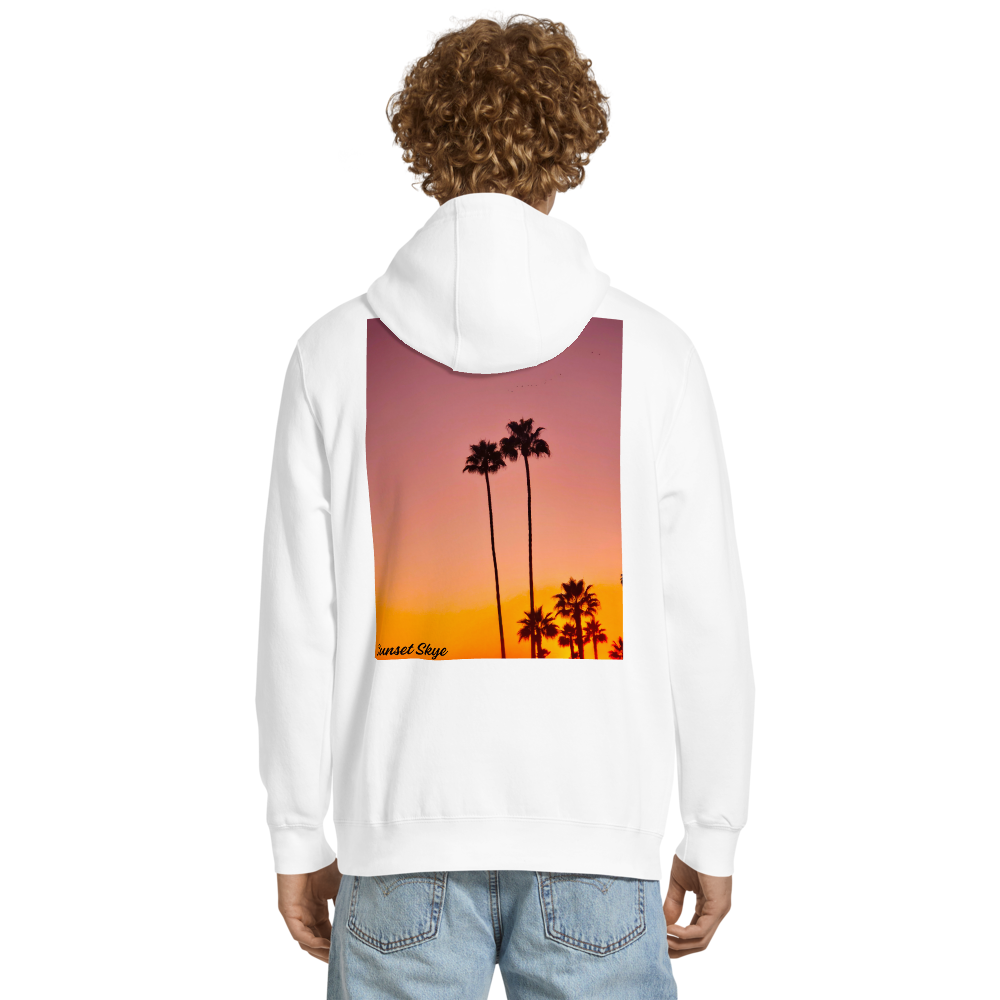 Pink Palms Back Signature Hoodie